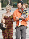 Gwen Stefani, Gavin Rossdale and their son Kingston visit the LACMA museum in Los Angeles