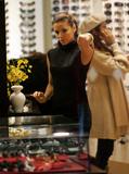 Eva Longoria shops for sunglasses with stylist Robert Verdi